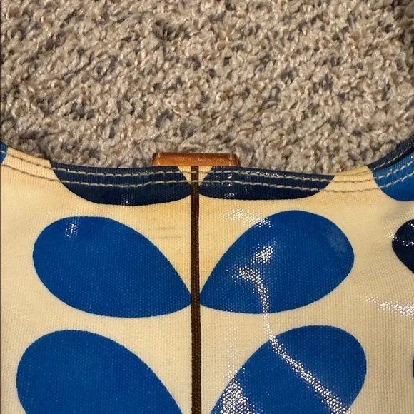 Orla Kiely Crossbody Shoulder Tote Bag Floral Multi Stem Blue Bright Spring - Picture 2 of 11